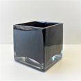 thumbnail image 1 of Black Square Glass Vase, 1 of 1