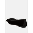 thumbnail image 3 of Pothos Luxurious Velvet Bow Ballerinas, 3 of 9