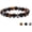 Brown, variant on Triple Protection Bracelet for Protection Bring Luck and Prosperity Hematite, Crystal, Style E9048