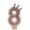 H, variant on Digital Birthday Cake Number Candles– LED Light-Up Numeric Candlestick for Party Cake Decoration