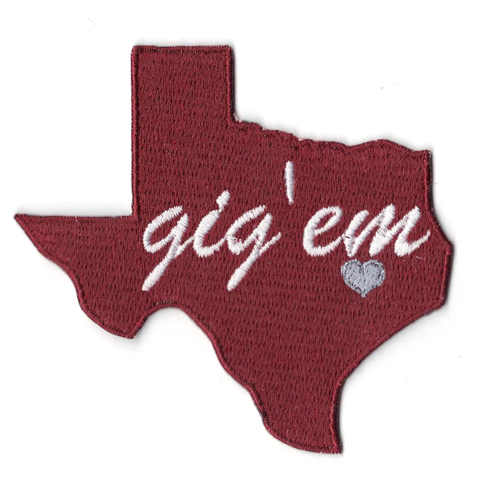 2 Vintage Texas A&M Aggies Embroidered Iron-On Patches - 3x3 Inches - Lot Of 2-996142