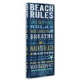 thumbnail image 5 of Stupell Industries Beach Rules Relax Breathe Typography Painting Gallery Wrapped Canvas Art Print Wall Art, 17 x 40, 5 of 5