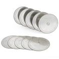 thumbnail image 3 of ILOVETOOL 10Pcs 4'' inch 100mm Ultra-Thin Diamond Lapidary Saw Blades Rim Thickness 0.017'' 0.43mm Arbor Hole 5/8" 16mm Cutting Tools for Jewelry Gems Stone Glass, 3 of 7