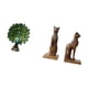 thumbnail image 5 of Elegantes figuras de y gato, sujetalibros de mesa para dormitorio, oficina, sala de estar o estantería. Decoración para el hogar., 5 of 8