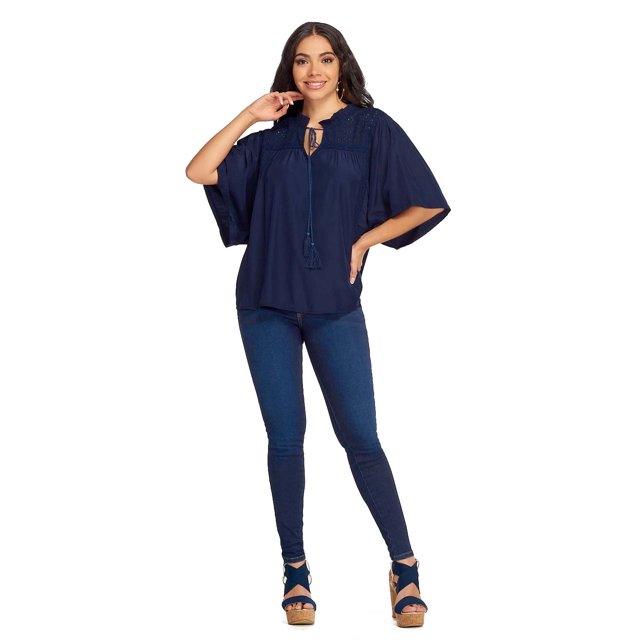 Blusa Casual Dama Marino Mundo Terra Mujer