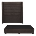 thumbnail image 1 of Cabecera King Size Polar + Base Cama Chocolate, 1 of 8