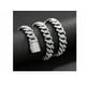 thumbnail image 4 of Cadenas Y Brazalete Cubana De Hip Hop Para Hombre 50cm+20cm Xtellar blanco, 4 of 4