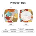 thumbnail image 6 of Gaeub Fall Maple Leaves Square Chair Seat Covers, Stretch Fitted Printed Chair Seat Cushion Cover for Kitchen, Office - One Size, 6 of 9