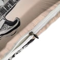 thumbnail image 4 of 3 Pcs Soft Bedding Set, Includes 1 Duvet Cover with Zipper And 2 Pillow,Shams Vintage Guitar With Wings Queen(90"×90"), 4 of 8