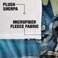 thumbnail image 4 of Batman Blanket, 50"x60", Heed The Call Silky Touch Sherpa Back Super Soft Throw Blanket, 4 of 5