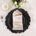 thumbnail image 2 of Efavormart 6 Pack 13" Round Black  Plastic Reef Charger Plates Ruffled Rim Dinner Charger Plates For Weddings Events, 2 of 11