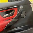 thumbnail image 3 of 2Pcs ABS Carbon Fiber Door Handle Trim Interior Door Pull Handle Cover for 3 4 Series F30 F31 M3 F3, 3 of 5