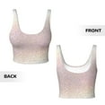 thumbnail image 6 of Uemuo Glitter Light Pearl Pattern Women's Sports Bra - High Impact Support, Breathable, and Comfortable Athletic Bra for Running, Yoga, and Workouts, 6 of 9