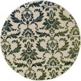 thumbnail image 1 of 5 ft. Bastille Collection Victorian Woven Round Area Rug, Cream, 1 of 1