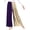 Purple, variant on Women Ballroom Lyrical Dance Pants Shiny Metallic Patchwork Color Block Wide Leg Long Pants Blue L