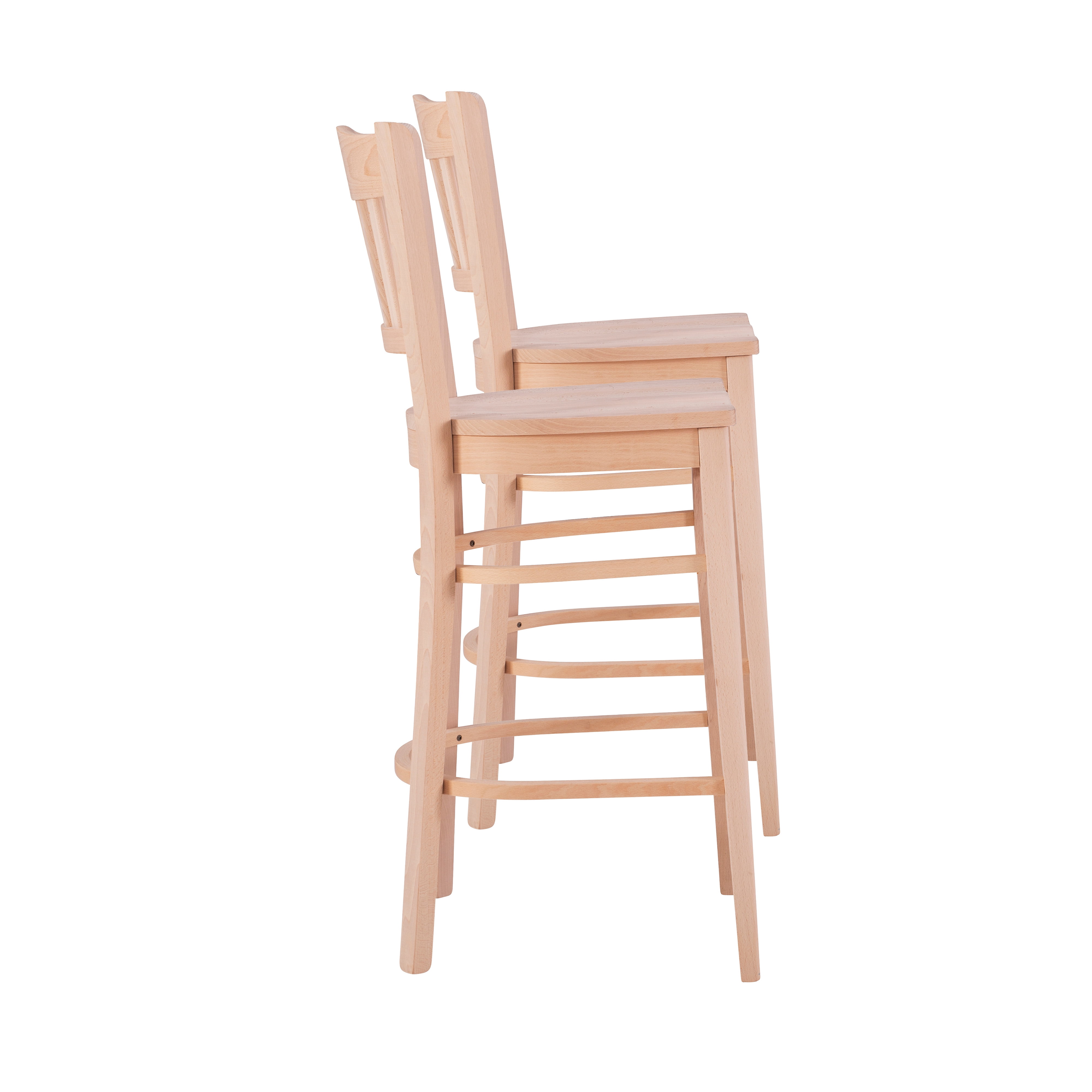 Linon Ashfield Bar Stools, 30" Seat Height, Set of 2, Unfinished