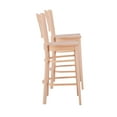 thumbnail image 3 of Linon Ashfield Bar Stools, 30" Seat Height, Set of 2, Unfinished, 3 of 14