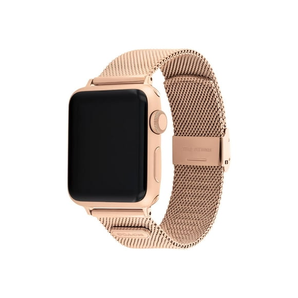Correa para Apple Watch Coach Elevate Look, malla en oro rosa, 38-41 mm