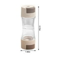 thumbnail image 1 of Double-Headed Quantitative Condiment Shaker Bottle, 5 cm x 5 cm x 14.7 cm, Plastic Seasoning Jar with 0.5 g Press Dispenser for Spices and Herbs, 1 of 6