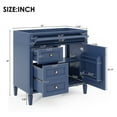 thumbnail image 7 of Yesfashion 36"Bathroom Vanity with 2 Drawers 1 Tip-out Drawer Modern Minimalist Style Bathroom Storage Cabinet Solid Wood Frame Vanity (NOT INCLUDE BASIN SINK), 7 of 7