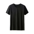 thumbnail image 1 of 2@#New Men Motorcycle Accessories Quick Drying Sports Essential Short Sleeve Top Ice Silk Badminton T-Shirt Thin Cool BreathableBlackXXXL He Qiyong unisex, 1 of 1