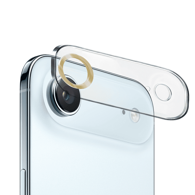 Mica de Cámara Cristal Deluxe 2mm para iPhone AIR – Protección Vidrio Templado Oro, Alta Claridad y Ajuste Perfecto