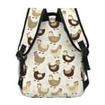 thumbnail image 3 of Haiem Chicken Cartoon Printed School Backpack,Casual Travel Lightweight Backpack,Durable Comfortable Multifunctional Backpack,Laptop Backpack, 3 of 5