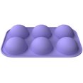 thumbnail image 4 of QiFei 6 bolas de hemisferio molde de silicona para hornear molde de chocolate molde de pastel molde de cubitos de hielo molde de praliné cupcake galleta pastel artesanía hornear decorar cuadrado forma redonda Vhermosa, 4 of 6