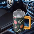 thumbnail image 5 of 30oz Winter Tumbler with Lid and Straw, Stainless Steel Cup with Handle Plaid Travel Coffee Mug, Christmas Gifts, 5 of 5