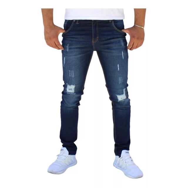 Pantalon Skinny De Mezclilla Strech John Silver Para Hombre