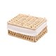 thumbnail image 3 of Organizador de gabinete con cesta de almacenamiento de escritorio/Contenedor de almacenamiento rectangular multifuncional/ Caqui L con Tapa, 3 of 9