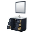 thumbnail image 2 of Wyndham Collection Miranda 42" Wood Single Bathroom Vanity in Blue/Nickel Trim, 2 of 3
