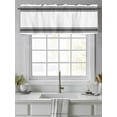thumbnail image 4 of Valances for Windows Farmhouse Black Rod Pocket Cafe Window Treatments Valance Curtains for Kitchen Bathroom Laundry Basement Windows 56"x16", 4 of 9
