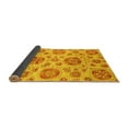thumbnail image 2 of Ahgly Company Indoor Rectangle Abstract Yellow Modern Area Rugs, 2' x 5', 2 of 4