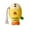 Yellow, variant on Squeaky Fish Dog Toy with Rope Tail for Teething Chewing Play Interactive Durable Cotton Material for Aggressive Chewers Green