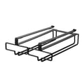 thumbnail image 1 of Estante para copas de vino Colgador al revés Soporte que ahorra espacio Soporte para colgar Organizador Restaurante Comedor Accesorio para vino Negro Eigraketly HA009155-02, 1 of 6