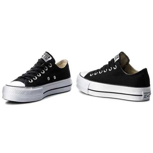 Tenis Converse Mujer 560250C Negro 23 cm CONVERSE Chuck Taylor en Plataforma de Lona Walmart en linea
