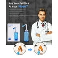thumbnail image 7 of Neti Pot Sinus Rinse Wash Bottle Nose Cleaner Pressure Nasal Irrigation for Adult & Kid, 300 ML with 30 Nasal Wash Salt Packets and Sticker Thermometer BPA Free, 7 of 7