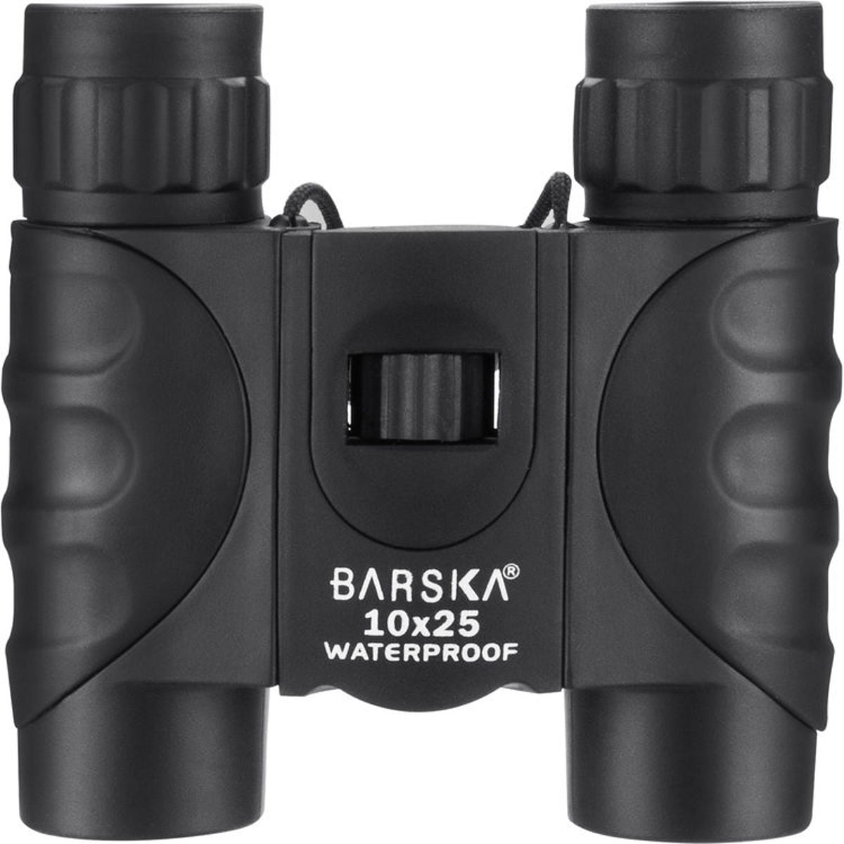 BARSKA 10x25mm Black Waterproof Compact Binoculars