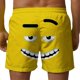 thumbnail image 3 of Ceisia Men's Sneaky Grin Emoji Print Beach Shorts 4-Way Stretch Drawstring Swim Trunks (Multiple Colors) Gifts, 3 of 5