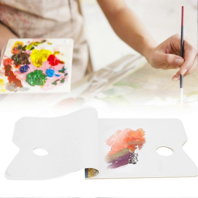 25-sheet disposable palette for professional oil and gouache painting, white paper
