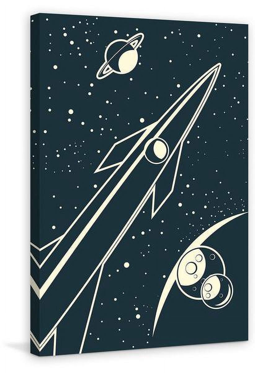 "Deep Space" Painting Print on Wrapped Canvas