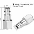 thumbnail image 4 of 10PCS Compressor Fittings 1/4" BSP European Pneumatic Quick Connector Air Pneumatic Coupler Compressor Kit Air Accessory Air Hose Connector Male Female, 4 of 4