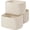 Off White, variant on Large Storage Baskets for Organizing Shelves, Woven Cotton Rope Bins for Baby Nursery, Book and Toy Organizer, Towel Storage, 3 Pack, 17"x13"x9.5", Off White