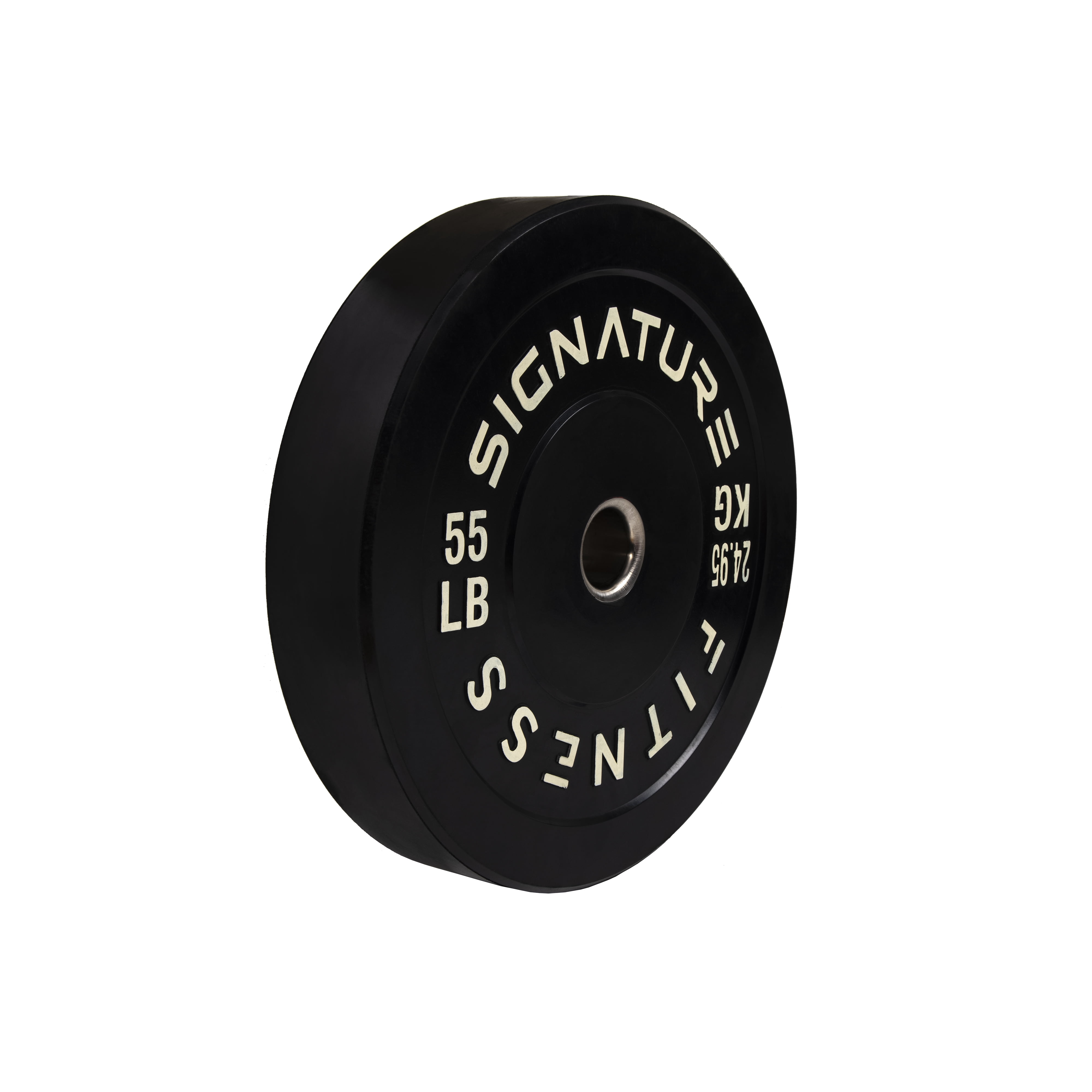 Signature Fitness 2" Olympic Bumper Plate Weight Plates with Steel Hub in Pairs or Sets - 100% Virgin Rubber