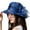 Blue, variant on KDSJSXW Sun Hats Women Women Fascinator Lady Cocktail Tea Party Church Wedding Bridal Flower Hat Large Hat (Blue,One Size)