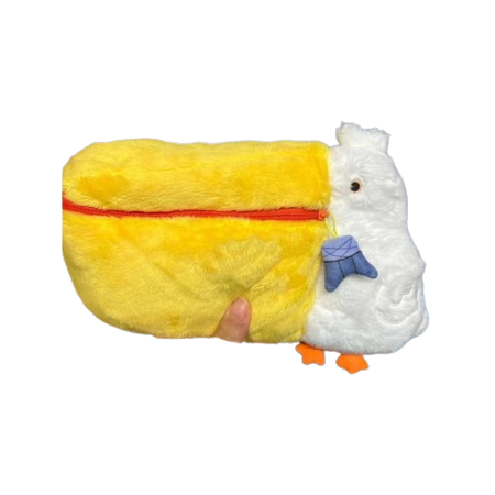 Perfect Alley Cute Pelican, Funny, Plush Zipper, Pencil Case, Stationery Bag, Storage Bag