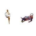 thumbnail image 1 of Escultura De Resina De Chica Nube Estética Y Figuras De Toro Coloridas, Colección De Estatuas De Personajes De Arte Abstracto Creativo Para Decoración De Oficina Y Sala De Estar., 1 of 8
