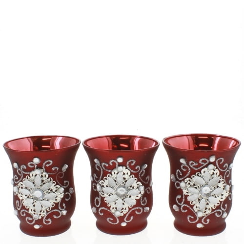Burgundy Votive Candle Holder