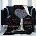 thumbnail image 2 of Personalized Blanket to My Grandma from from Granddaughter Super Soft Warm Fuzzy for Bed Couch Chair Love Tree Letter Throw Blanket Gifts for Birthday Christmas Anniversary 50"x40", 2 of 6